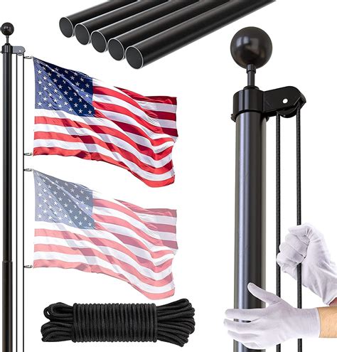 black metal house flag pole|25 ft flag pole telescoping.